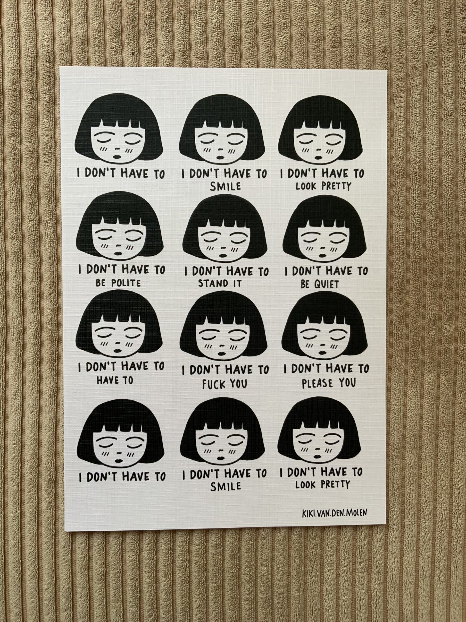 Print + Sticker_ I don’t have to..! – Bild 2